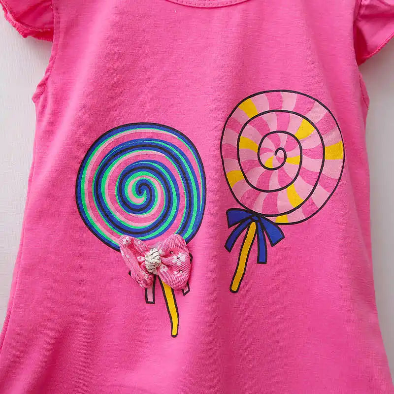 Nueva moda de verano, ropa para niñas, chaleco bonito de dibujos animados, pantalones cortos, 2 unids/set, traje deportivo para niños, trajes, chándales para niños