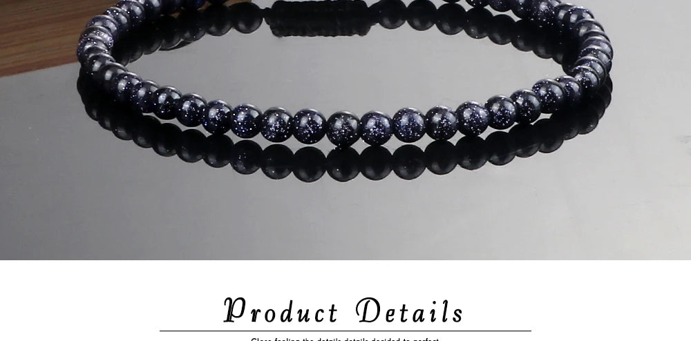 Pulsera ajustable de cuentas de Chakra de 4mm, Mini ágatas de piedra Natural, pulseras y brazaletes con cuentas de ojo de tigre de Lava, joyería de regalo para hombres y mujeres