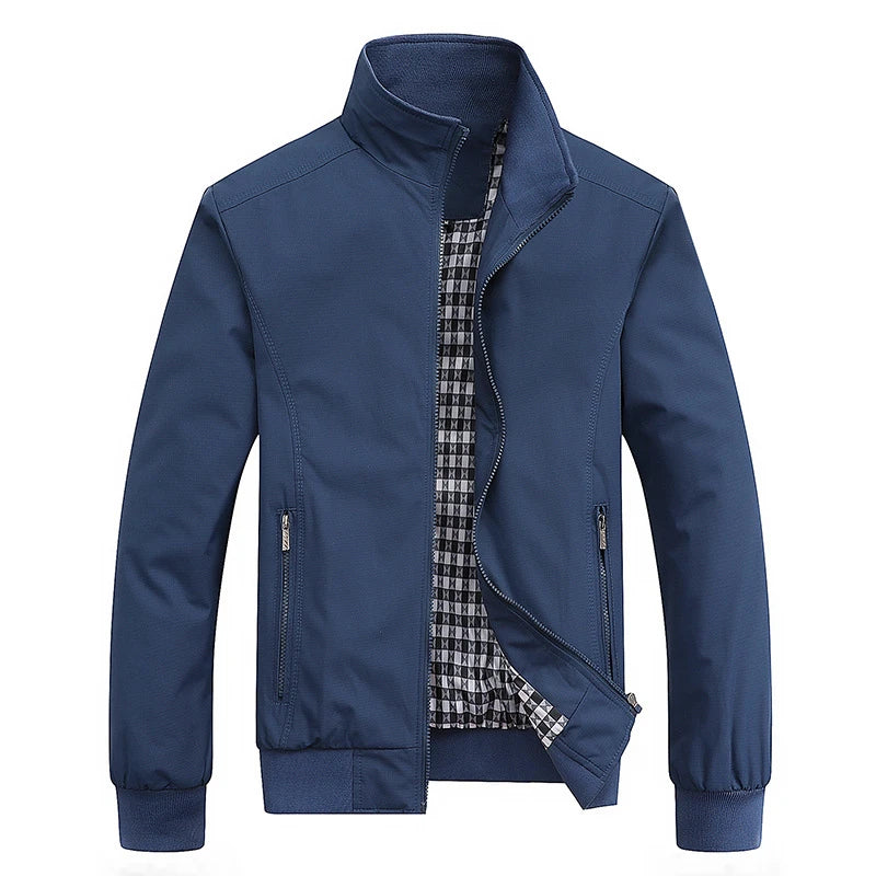 2025 primavera otoño Casual sólido moda chaqueta Bomber delgada hombres abrigo nueva llegada chaquetas de béisbol chaqueta de hombre M-6XL 8XL Top