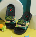 Zapatillas sin mangas de dibujos animados de verano para niños y niñas, chanclas de Pvc para el hogar, sandalias de playa antideslizantes para niños grandes de 3 a 14 años