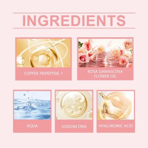 OUHOE Rose Facial Care Polypeptide Moisturizing Essence Brightening Nourishing  Delicate And Repairing Skin