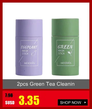 Limpiador Facial de té verde, 50g, plantas naturales, limpieza profunda, Control de aceite, hidratante, ilumina, suaviza la piel, espuma densa, cuidado de la piel