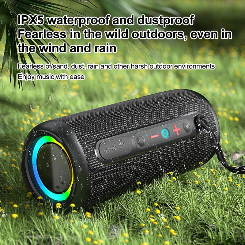 Original OEM Factory EBS-613 16W High Quality Portable Outdoor Subwoofer Speaker BT5.3 Super Bass Wireless RGB Bluetooth Speaker