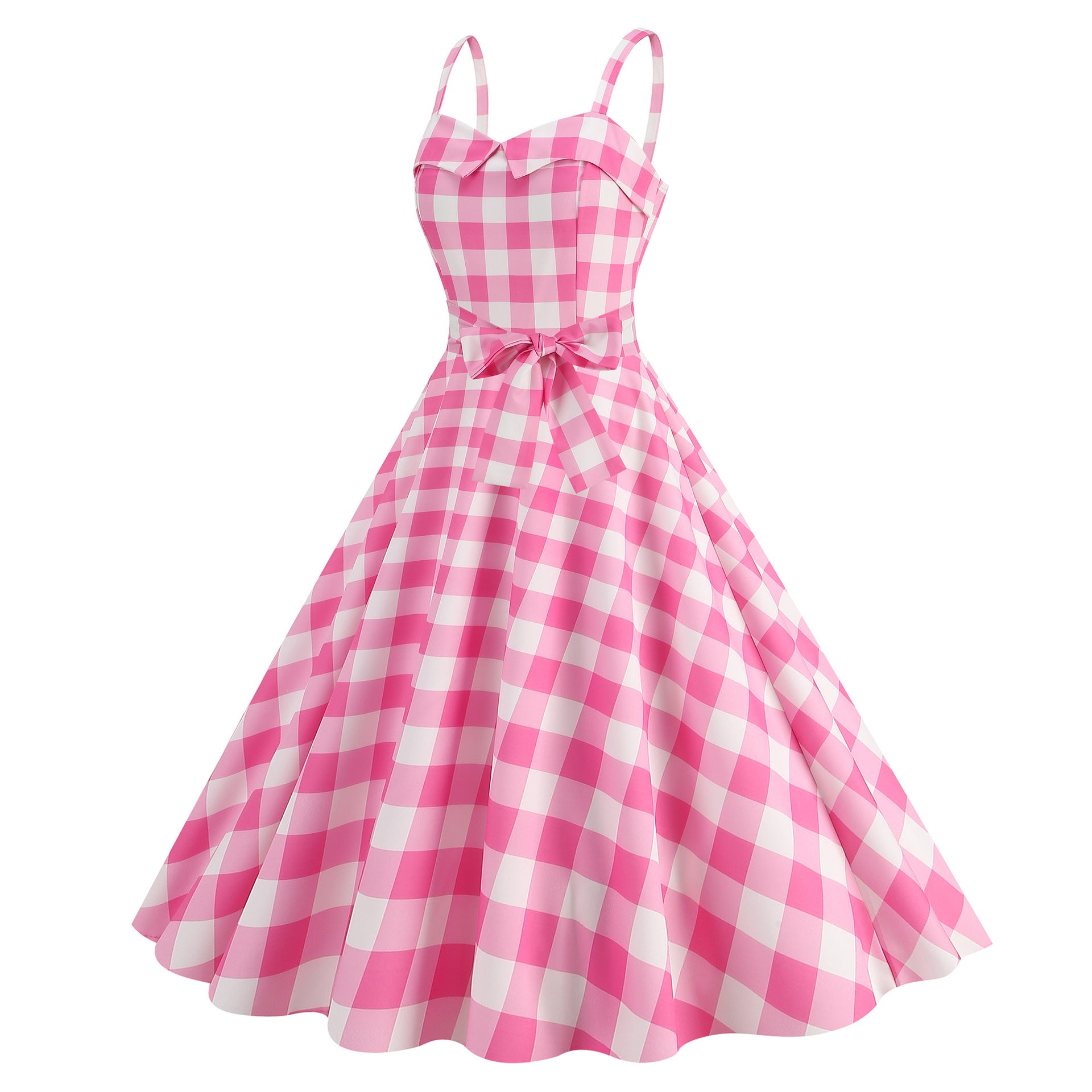 Elegante Vestido de Mujer con Estampado de Puntos, Estilo Hepburn de los Años 50 y 60, Vestido Vintage Sexy con Cuello Halter, Estilo Rockabilly Retro para Fiesta u Oficina, Vestido Pinup 2026