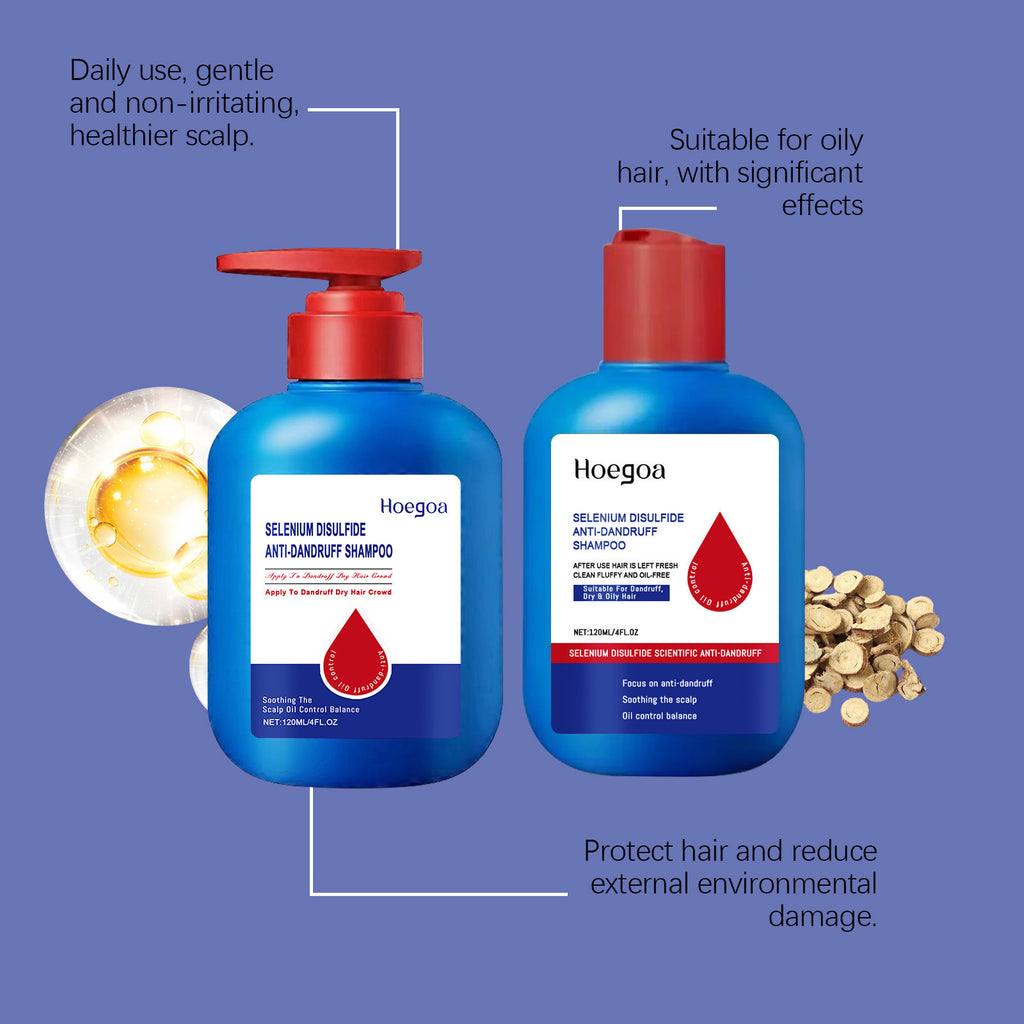 Champú de Sulfuro de Selenio para Control de Grasa, Elimina la Caspa, Refrescante, Limpieza Profunda, Nutre, Suaviza, Hidrata y Cuida el Cabello