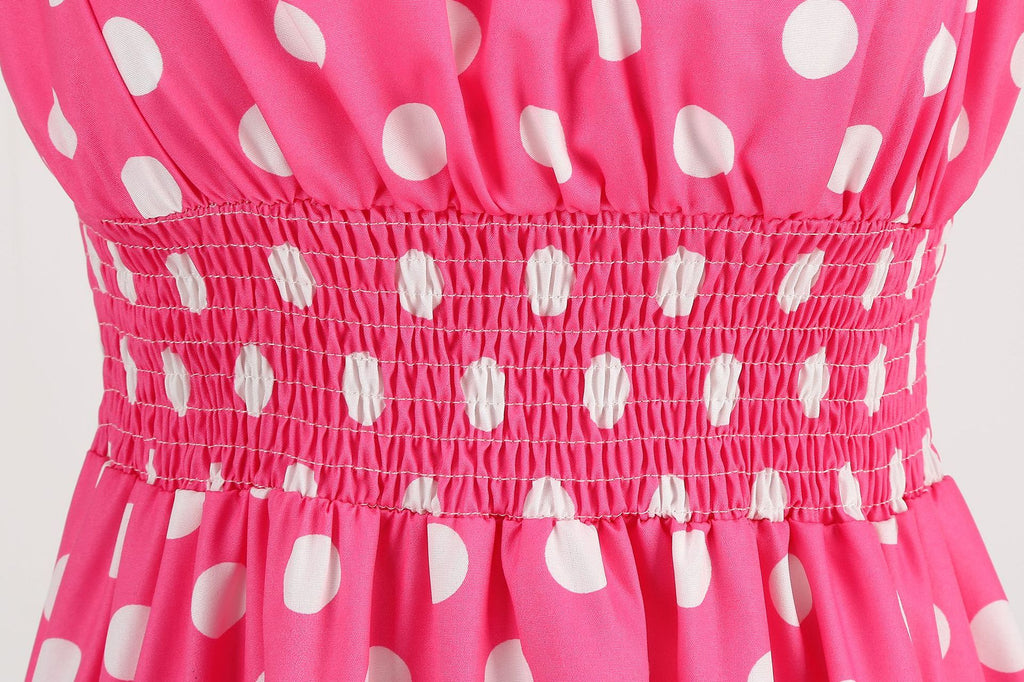 Elegante Vestido de Mujer con Estampado de Puntos, Estilo Hepburn de los Años 50 y 60, Vestido Vintage Sexy con Cuello Halter, Estilo Rockabilly Retro para Fiesta u Oficina, Vestido Pinup 2026