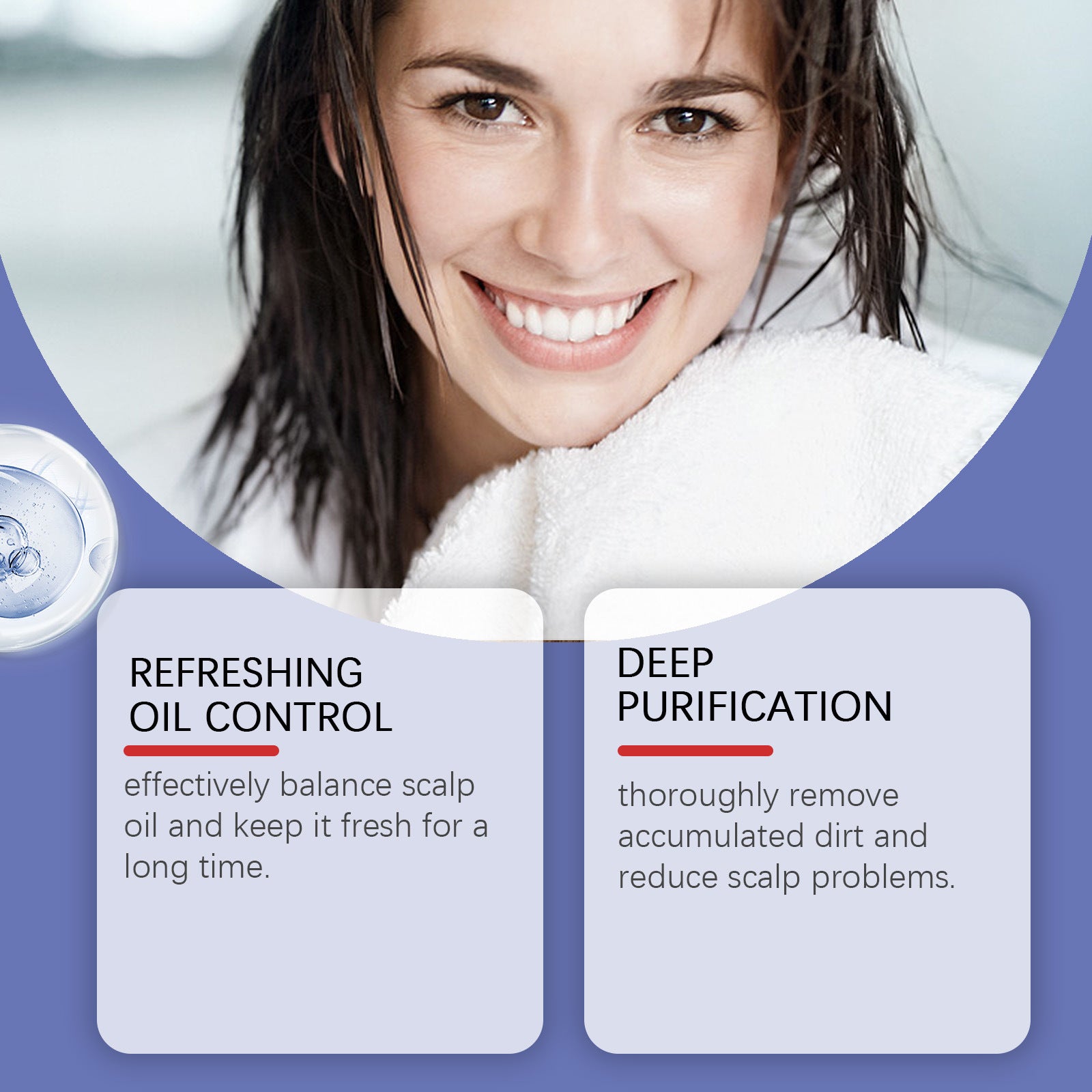 Champú de Sulfuro de Selenio para Control de Grasa, Elimina la Caspa, Refrescante, Limpieza Profunda, Nutre, Suaviza, Hidrata y Cuida el Cabello