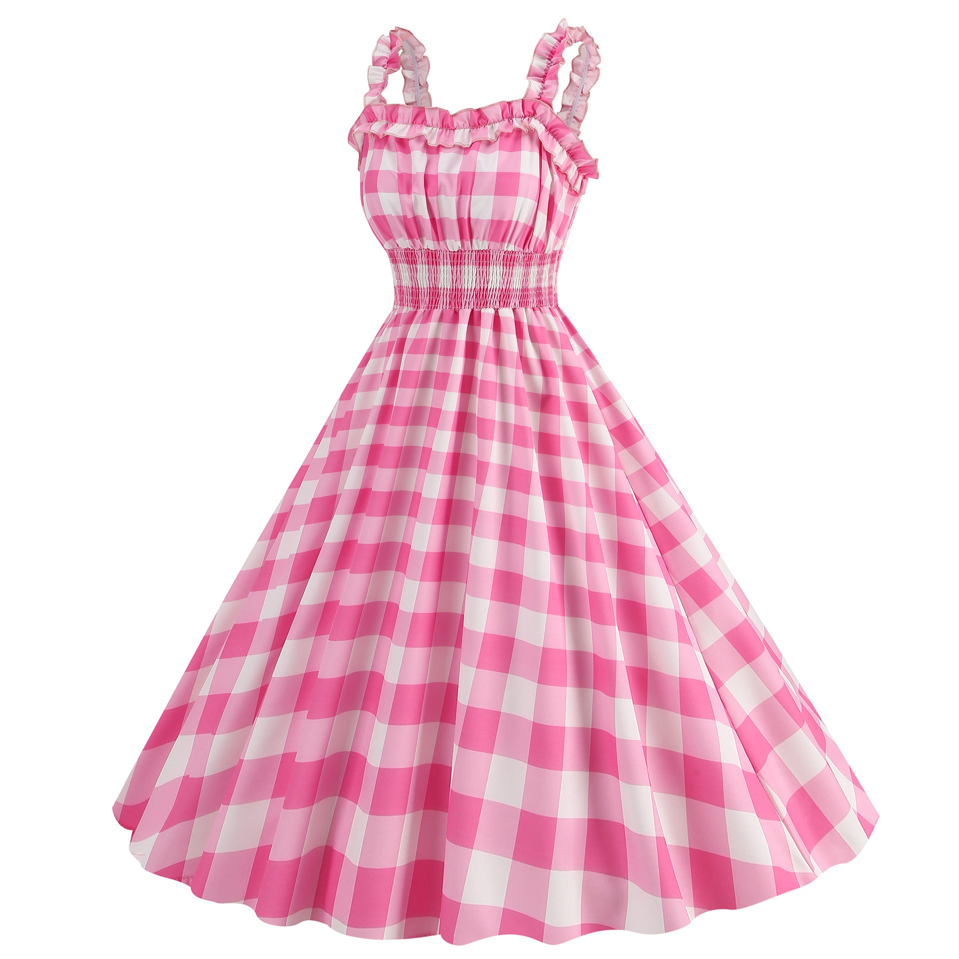 Elegante Vestido de Mujer con Estampado de Puntos, Estilo Hepburn de los Años 50 y 60, Vestido Vintage Sexy con Cuello Halter, Estilo Rockabilly Retro para Fiesta u Oficina, Vestido Pinup 2026