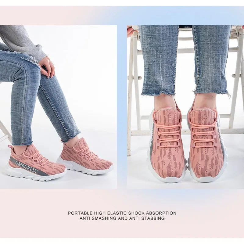 Zapatos de protección laboral para mujer, antigolpes, antiperforación, ligeros, transpirables, duraderos, cómodos zapatos de trabajo