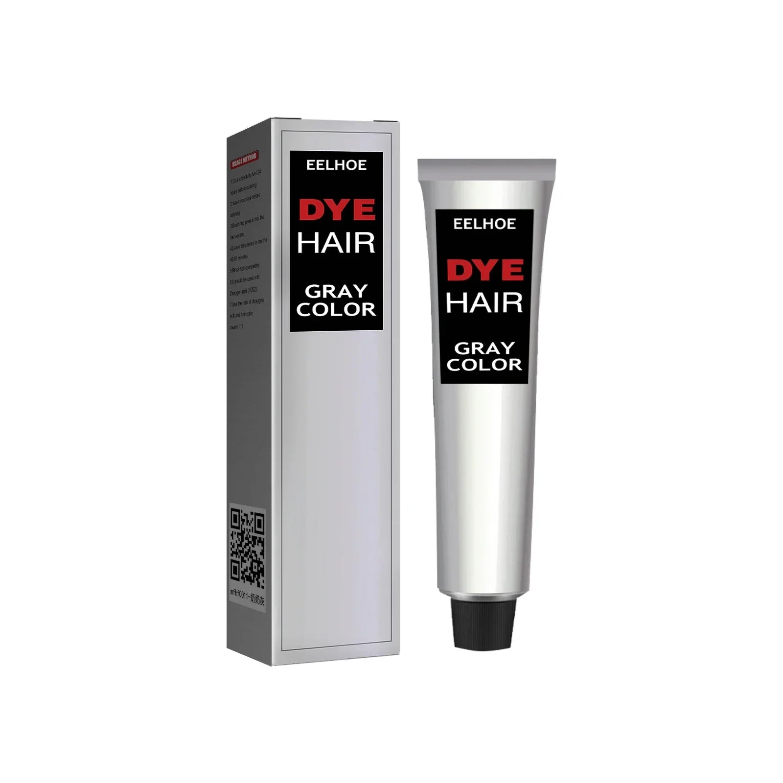 Tinte para el cabello gris plateado semipermanente, crema de tinte para el cabello Natural. Tratamiento lavable, tinte para sujetar todo el día, peinado DIY para fiesta, Cosplay