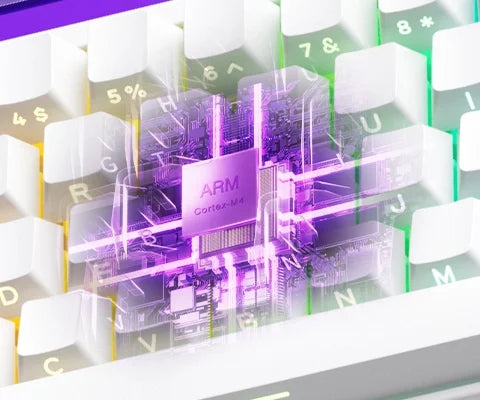 Teclado Veekos Shine60 60% AGRB con Lightbox rt0.01 mm interruptor magnético 8K tipo C con cable e-sports Gaming Teclado mecánico