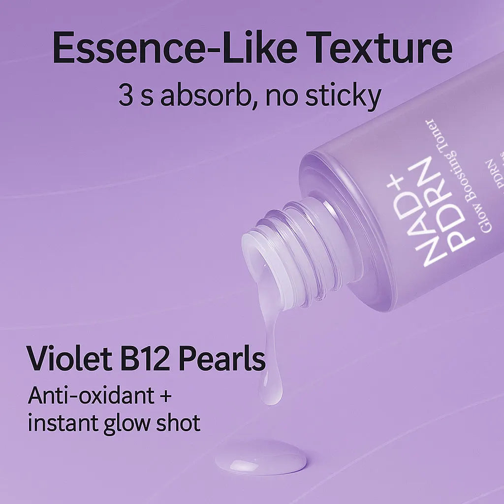 NAD+PDRN Tónico que aumenta el brillo, reafirmante, hidratante, elasticidad, desvanece las líneas finas, esencia hidratante para el cuidado de la piel para pieles secas, 120ML