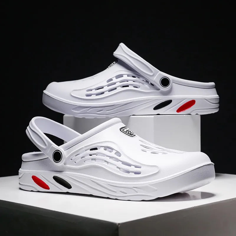 Sandalias al aire libre para hombres y mujeres Zuecos de verano Zapatillas EVA Tallas grandes 47 48 49 Zapatos de jardín para hombres Sandalias de playa Zuecos transpirables