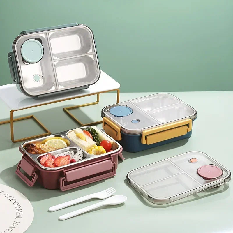 Fiambreras portátiles de 850ml para niños y adultos, caja Bento para sopa térmica, contenedor de almacenamiento de alimentos con calefacción aislada de acero inoxidable