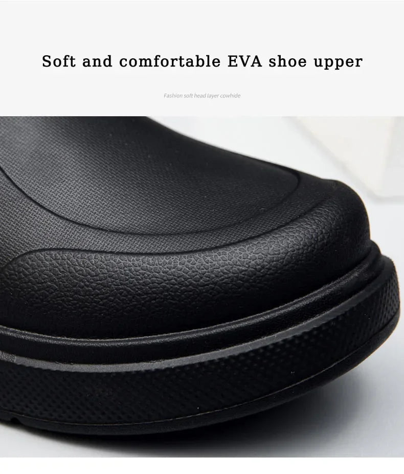 Zapatos de Chef para hombre, antideslizantes, resistentes al aceite, resistentes a la suciedad, zapatos de cocina, zapatos de trabajo, zapatos de lluvia de secado rápido, zuecos transpirables de gran tamaño