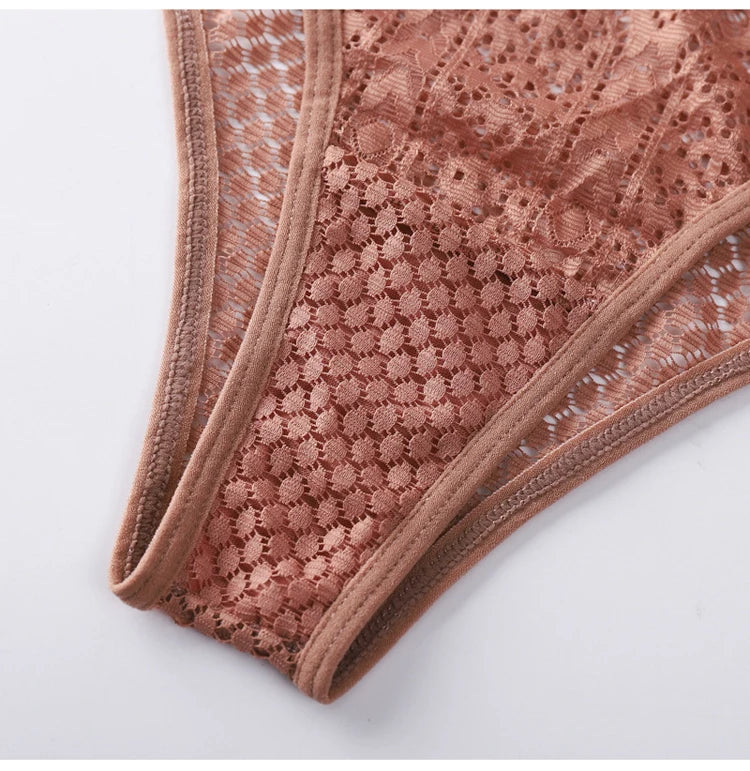 Meet'r-bragas sexis de encaje de cintura baja para mujer, ropa interior transparente de alta elasticidad, Tanga, lencería, Tanga, ropa interior caliente
