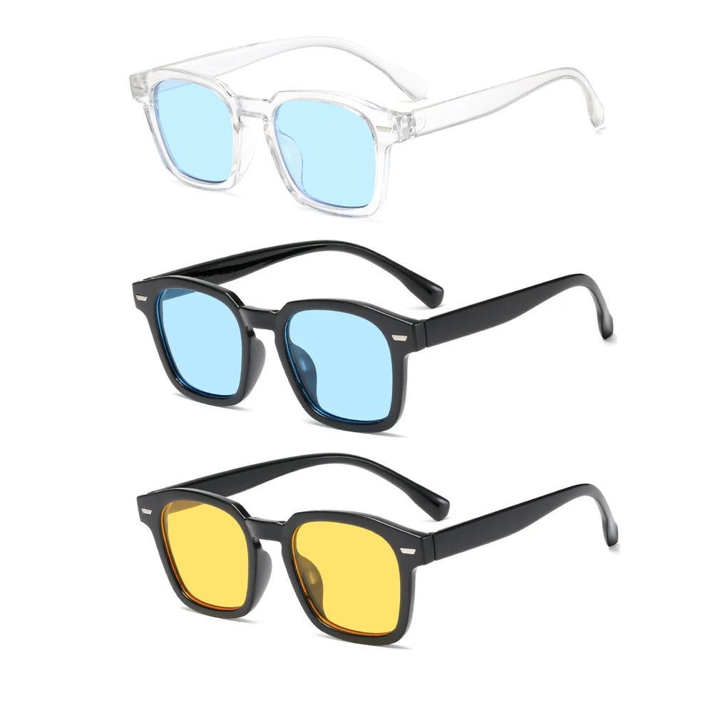 Gafas de sol cuadradas de la marca RMM, de alta calidad, con diseño de polígono, a la moda, para hombre, estilo hip hop, retro, para mujer