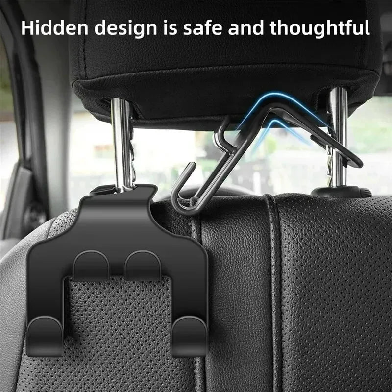 Soporte Universal para Teléfono Móvil para Colgar en el Asiento Trasero del Coche, Soporte para Reposacabezas, Soporte Portátil con Gancho para el Asiento Trasero del Coche