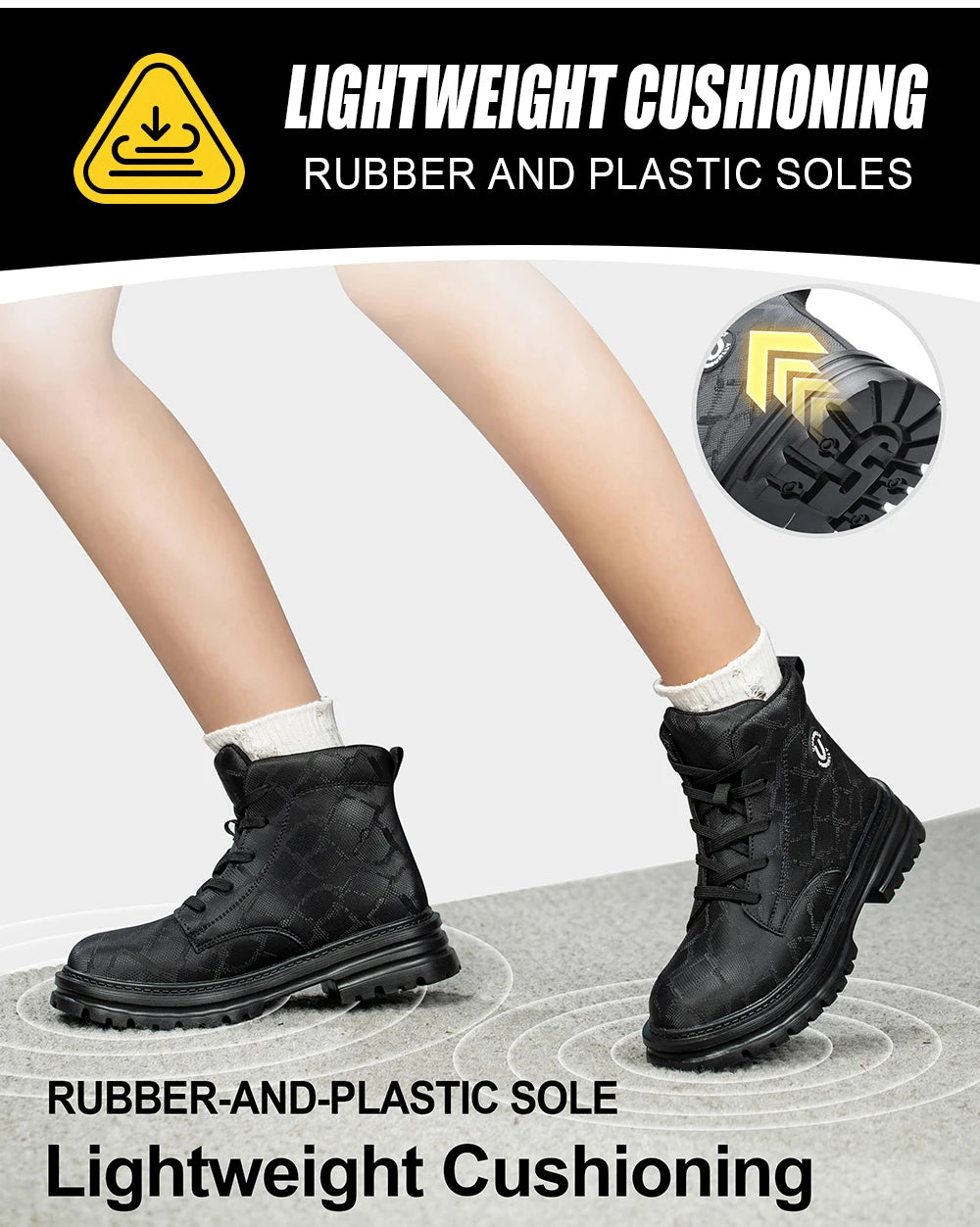 Botas de Trabajo de Seguridad con Punta de Acero para Mujer, Antiaplastamiento, Antipinchazos, Antideslizantes, Zapatos Deportivos Cómodos, Calzado de Seguridad Laboral