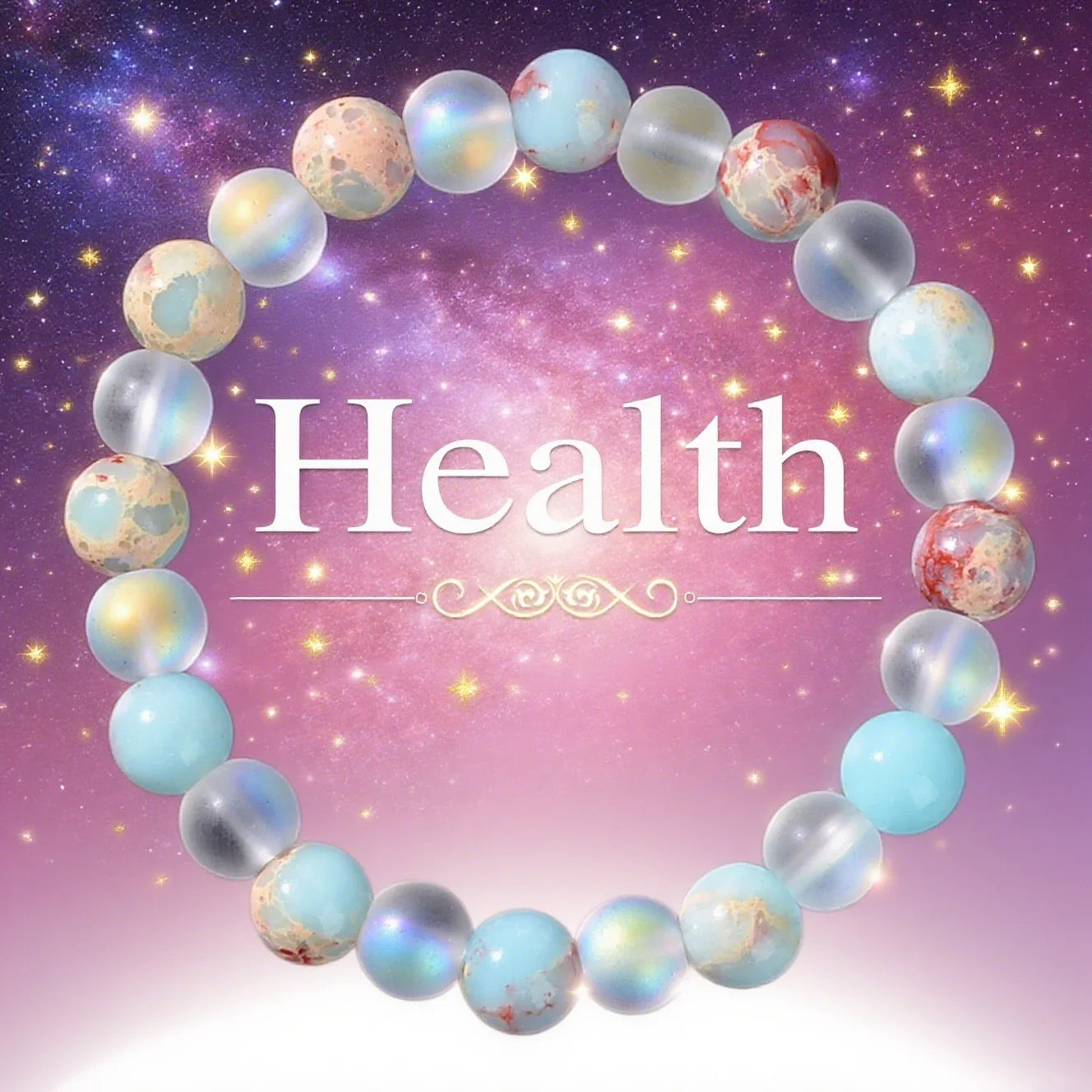 1 unidad/pulsera de jade blanco claro de luna, labradorita y cuarzo rosa calma, espiritual, nuevos principiantes, energía positiva, protección Stre