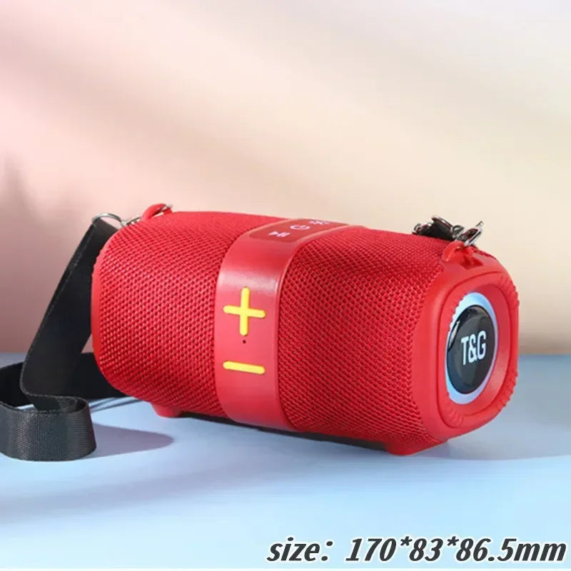 Altavoz Bluetooth inalámbrico portátil para exteriores TG667, altavoz doble, Subwoofer Bluetooth 5,3 con soporte RGB, tarjeta FM/TF/disco USB