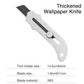 Nuevo Cuchillo Utilitario Portátil de Acero Inoxidable Retráctil para Desempacar Papel Tapiz Cortador de Papel Suministros de Papelería para Oficina y Escuela