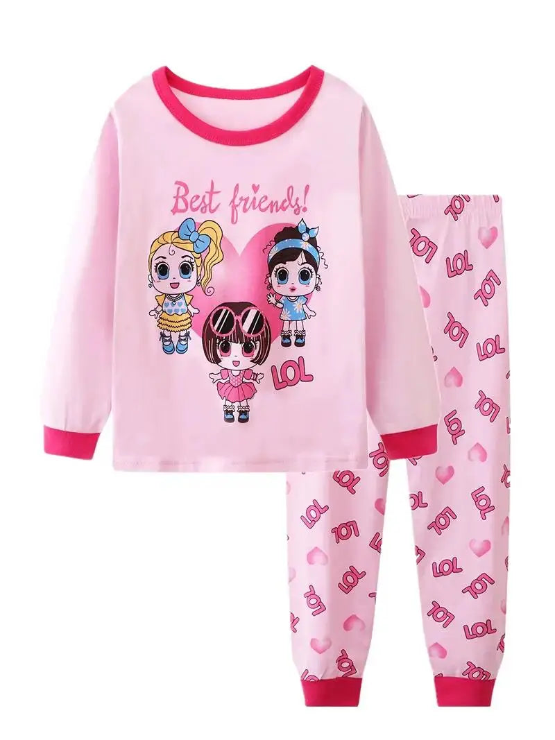 Conjunto de pijama con estampado de dinosaurio para niños, 2 piezas, informal