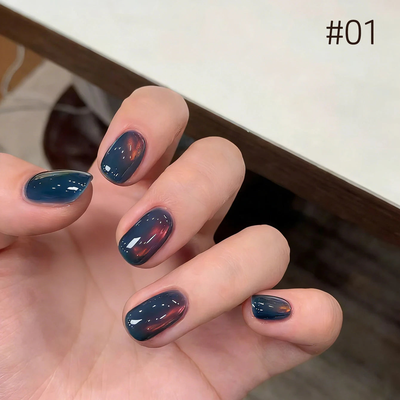 1-12 Uds. Esmalte de Uñas en Gel Magnético Ojo de Gato Marrón con Luz Azul, Larga Duración, Novedad 2026, Suministros para Uñas, Arte de Uñas, Venta Caliente