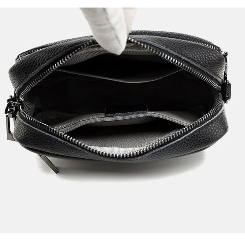 Bolso cruzado para mujer, diseño de moda espacial múltiple, gran capacidad, Material PU, bolso de hombro ligero