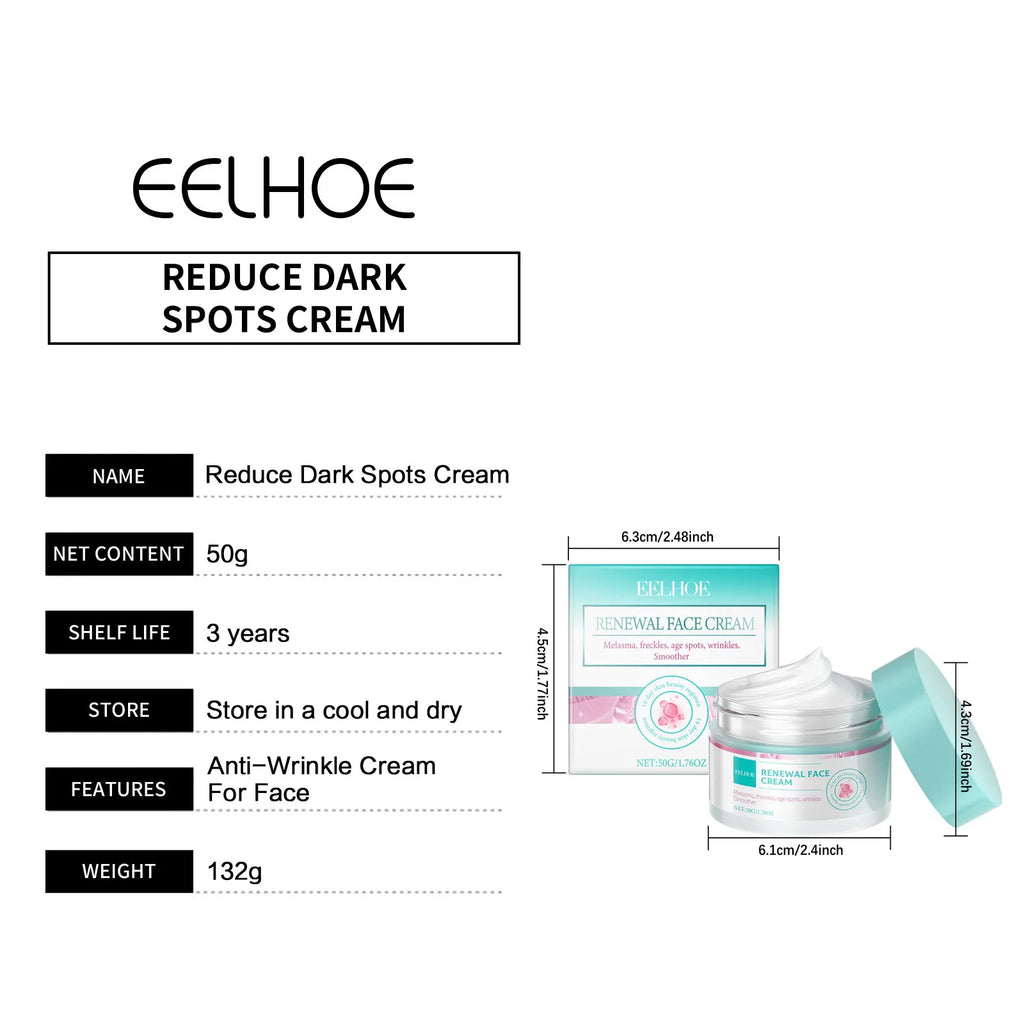 Crema reafirmante de la piel para reducir las manchas oscuras, crema Facial iluminadora, mejora la flacidez, reafirmante, producto para el cuidado de la piel