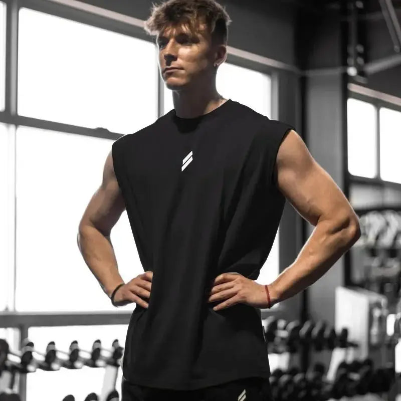 Camiseta sin mangas para hombre, camiseta de culturismo y Fitness de secado rápido, chaleco de baloncesto a la moda para hombre, camiseta sin mangas de gimnasio transpirable de malla para verano para hombre