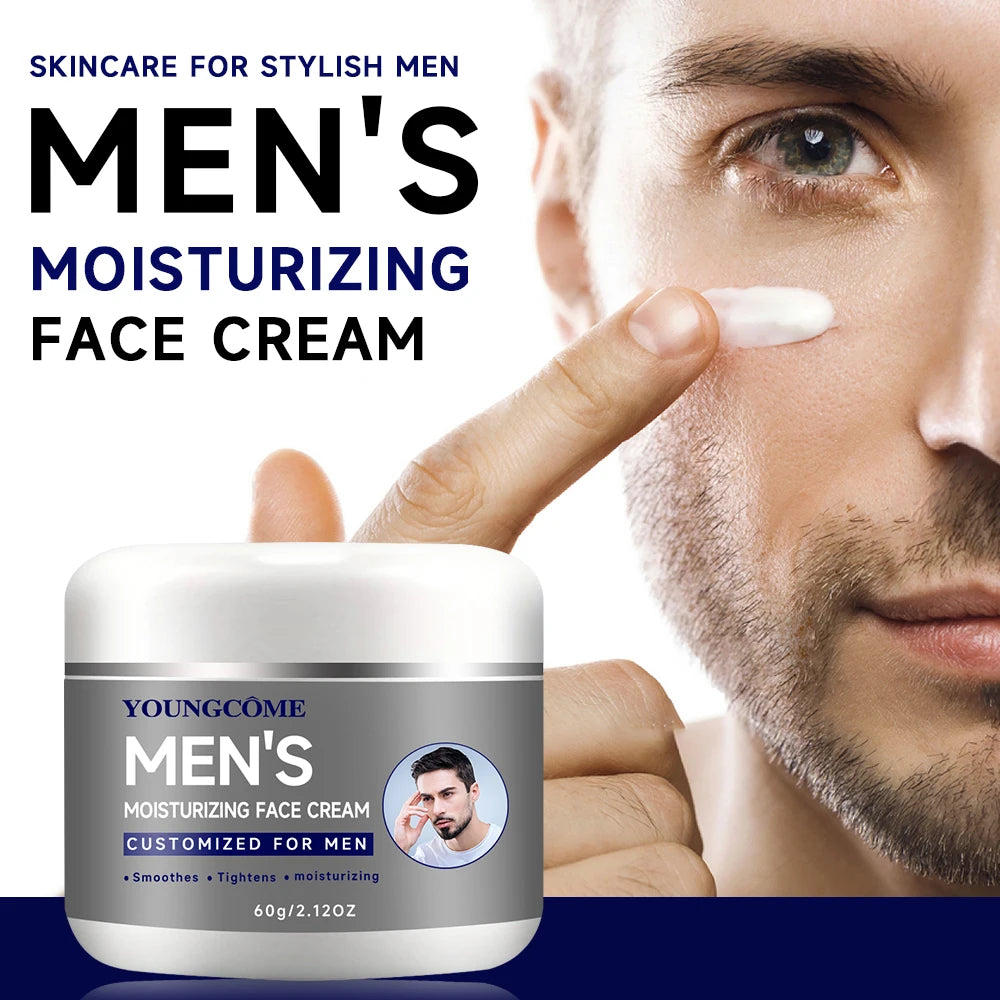 Crema hidratante de colágeno para hombres con retinol y vitaminas, refrescante e hidratante, mejora la elasticidad de la piel, día y noche.