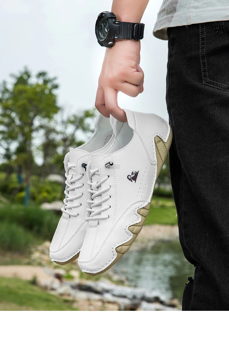 Zapatos de hombre para las cuatro estaciones, nuevos zapatos informales de talla grande, zapatos transpirables de suela suave a la moda para exteriores, zapatos deportivos para caminar para hombre