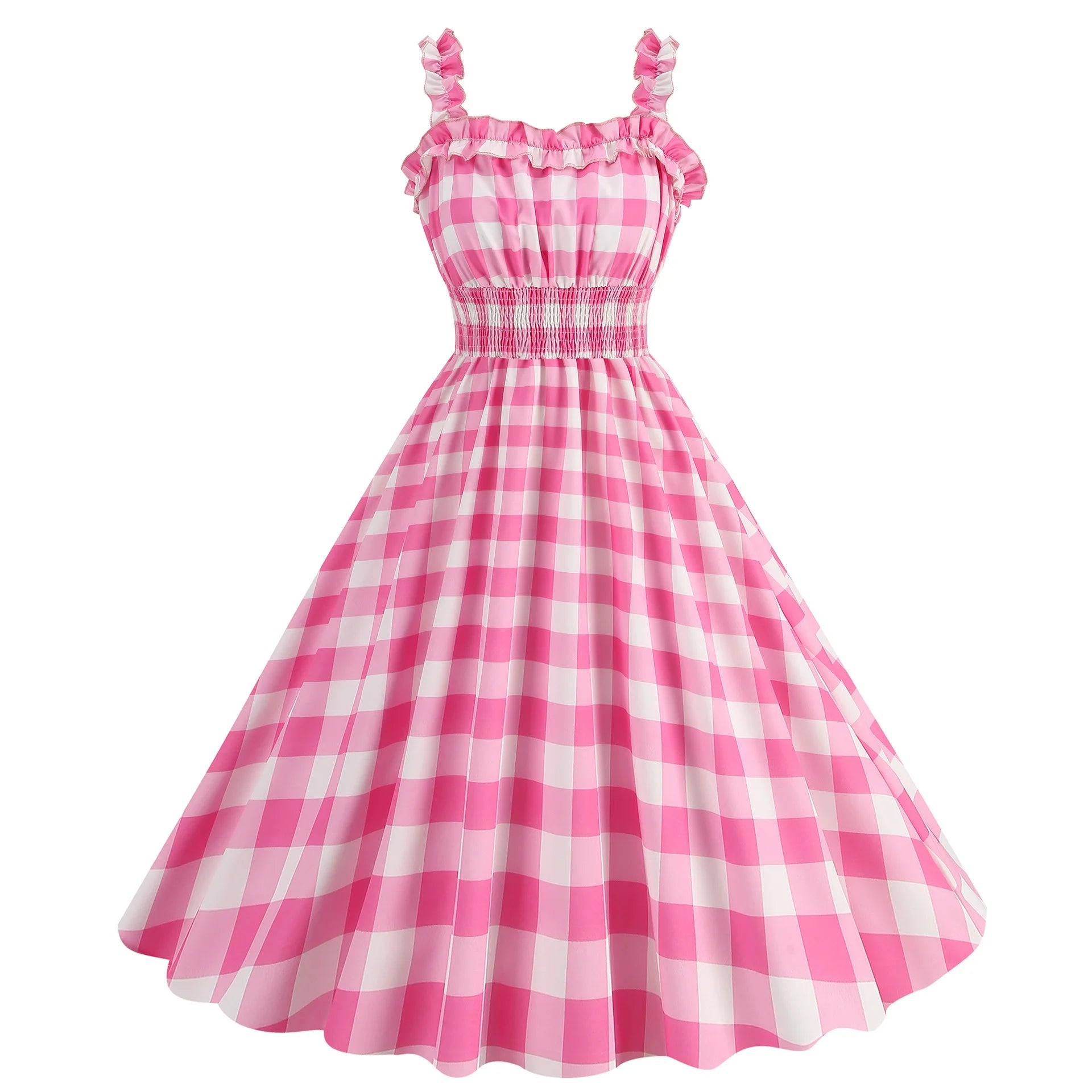 Elegante Vestido de Mujer con Estampado de Puntos, Estilo Hepburn de los Años 50 y 60, Vestido Vintage Sexy con Cuello Halter, Estilo Rockabilly Retro para Fiesta u Oficina, Vestido Pinup 2026