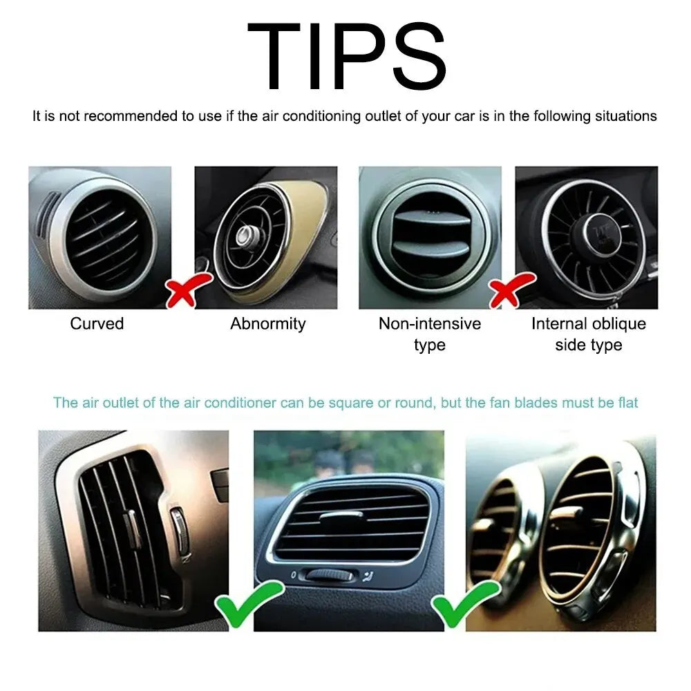 Soporte Universal para teléfono móvil, Clip de montaje para salida de aire de coche, soporte para teléfono móvil ABS, soporte para teléfono para coche, accesorios interiores
