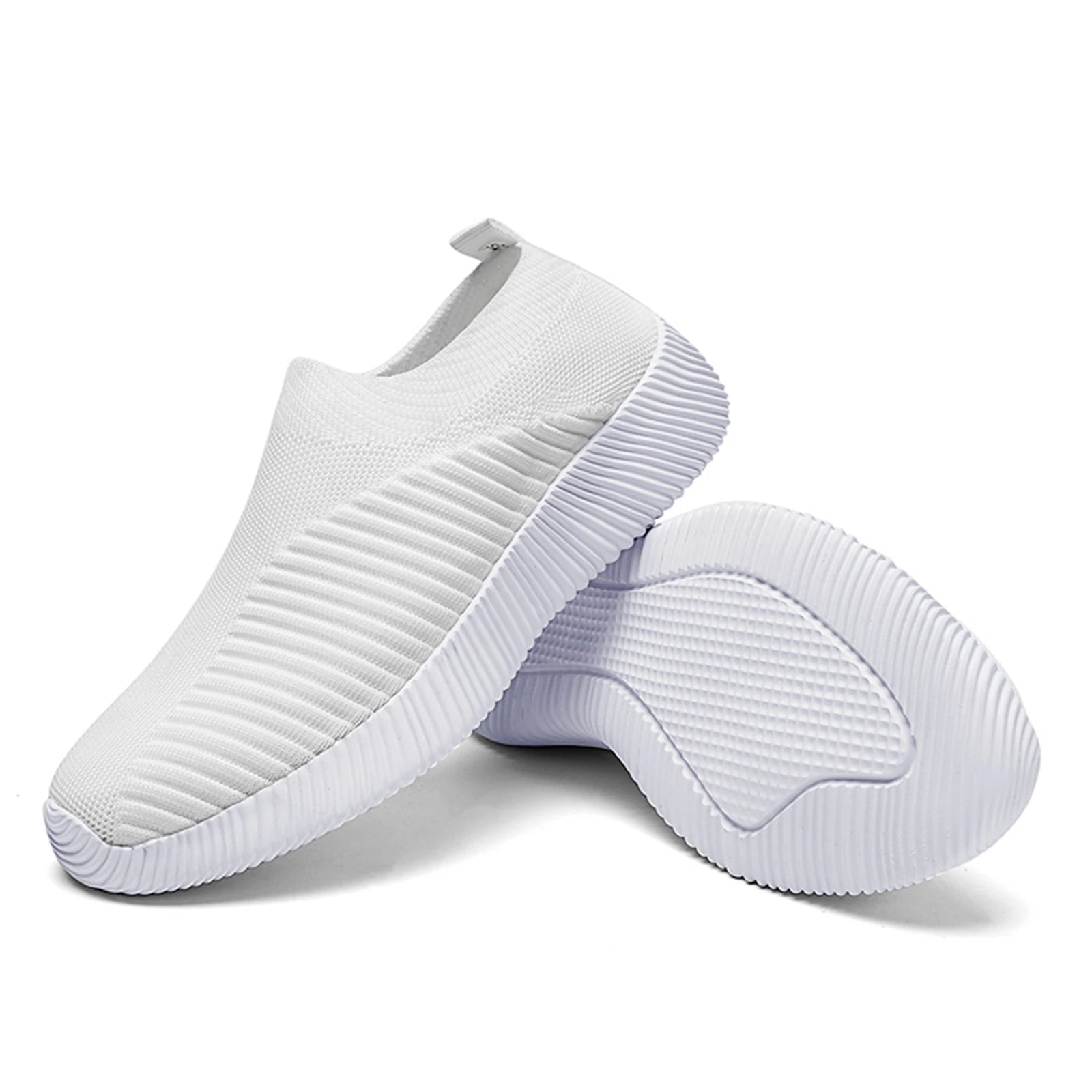 Zapatos vulcanizados para mujer, zapatillas de deporte de alta calidad para mujer, zapatos planos sin cordones, mocasines para mujer de talla grande 43, zapatos planos para caminar