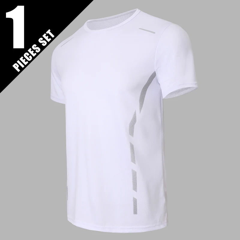 1/4 Uds. Camiseta deportiva de secado rápido de verano para hombre, camiseta holgada y cómoda de manga corta estampada a la moda para adolescentes, camiseta Joker para correr y Fitness