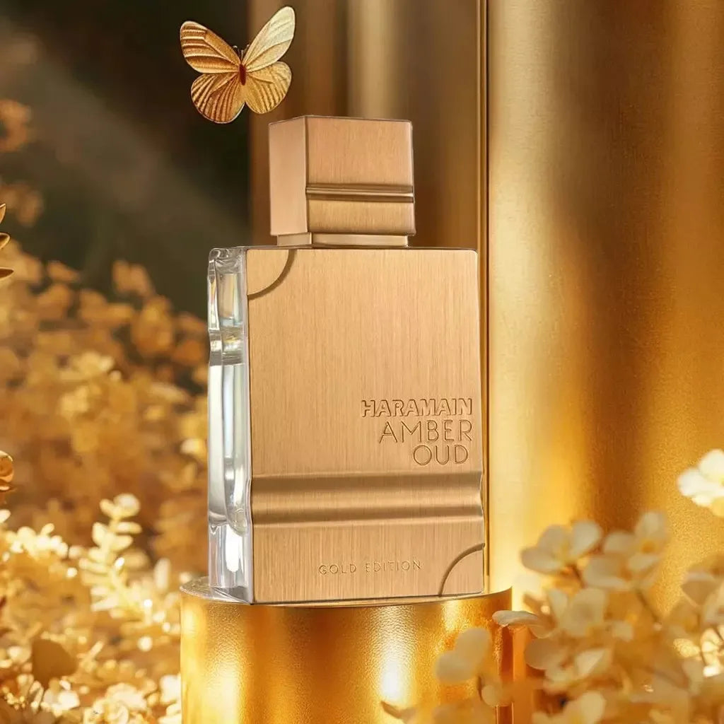 Al Haramain Amber Oud Gold EDP 60ml – Perfume Unisex de Larga Duración con Notas de Ámbar, Vainilla y Oud, Regalo de Lujo
