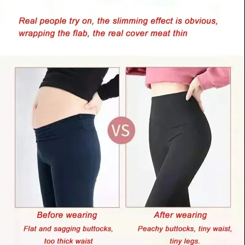 M-XL pantalones de tiburón para mujer, mallas finas de cintura alta para levantar el vientre y la cadera, mallas negras para pies pequeños, primavera Otoño Invierno