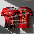 2026 Ronaldo 7 camiseta de fútbol ChatGPT estilo AI edición de fanáticos para adultos y niños camisetas de entrenamiento de fútbol de verano ropa deportiva cómoda