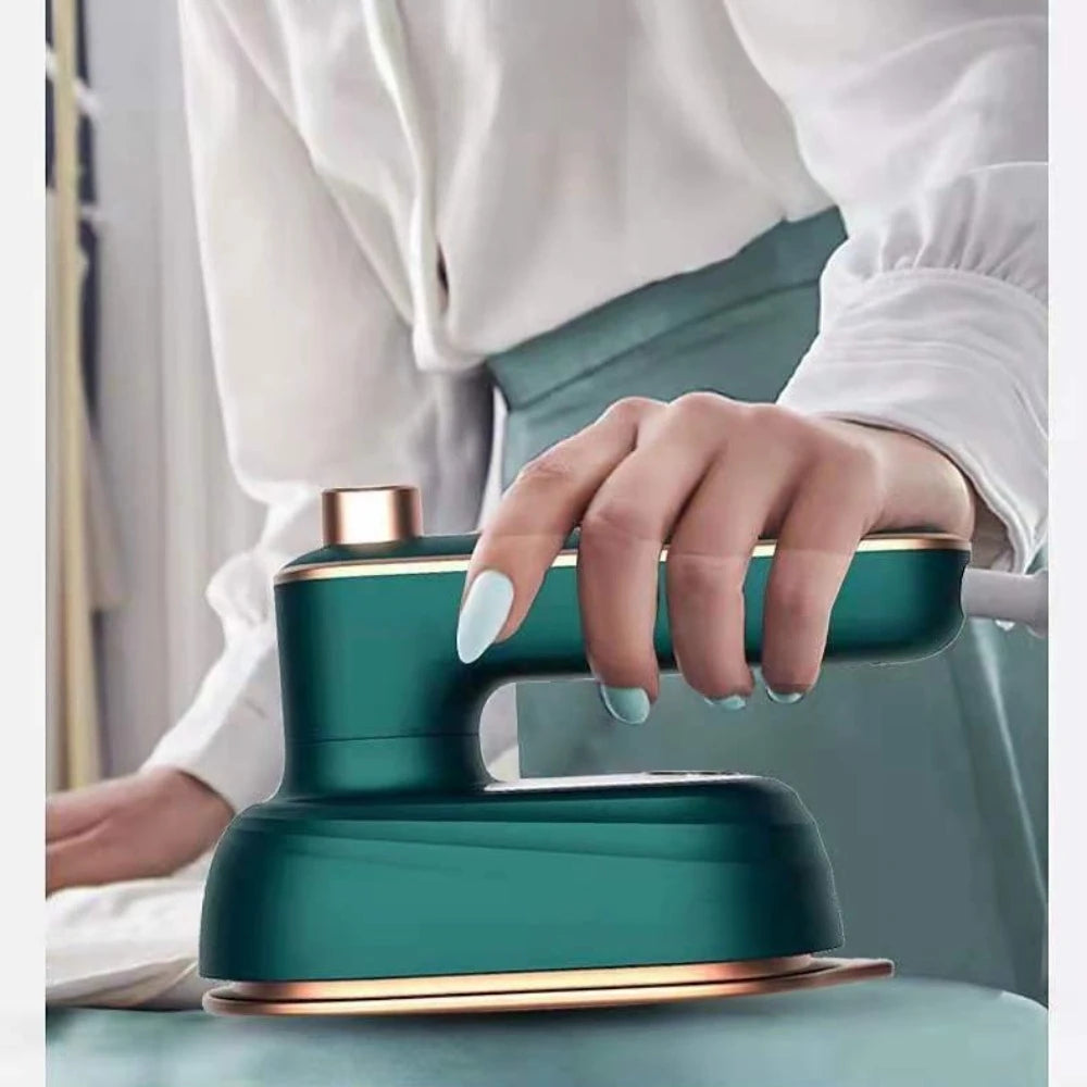Mini Plancha de Vapor Giratoria Portátil, Generador de Vapor Doble Húmedo y Seco, Vaporizador de Ropa Portátil para el Hogar y Viajes, Plancha Colgante