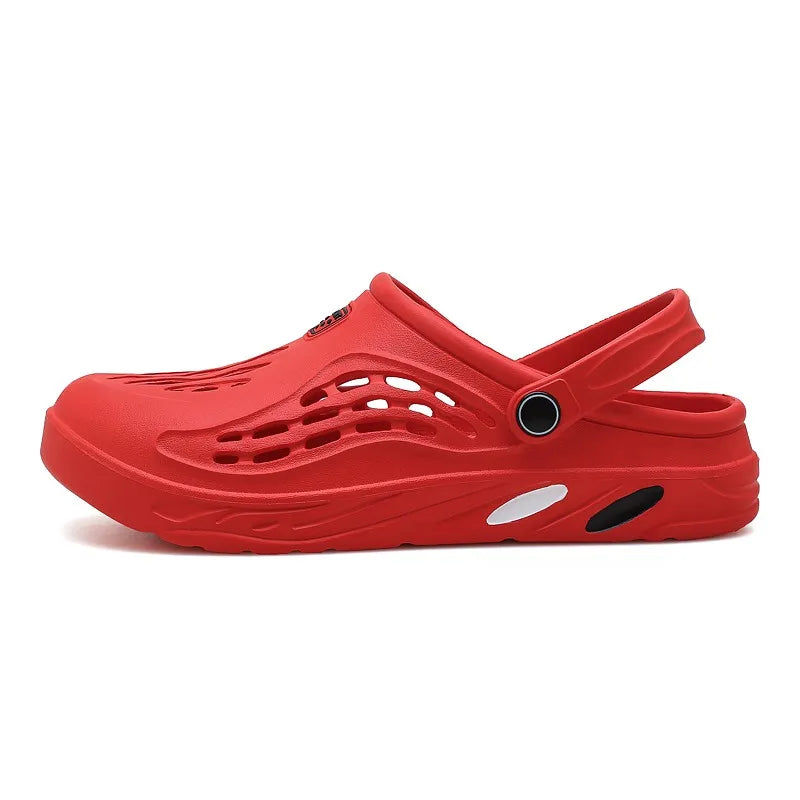 Sandalias al aire libre para hombres y mujeres Zuecos de verano Zapatillas EVA Tallas grandes 47 48 49 Zapatos de jardín para hombres Sandalias de playa Zuecos transpirables