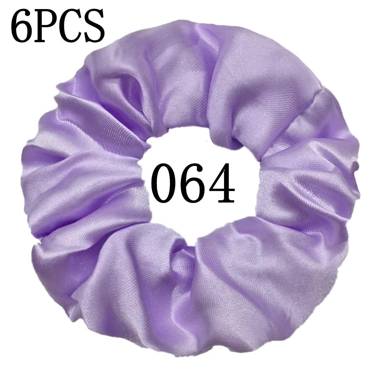 6 unids/lote, bandas para el pelo, lazos, cuerdas, soporte para cola de caballo para mujeres o niñas, accesorios, tocados de satén, Color sólido 100