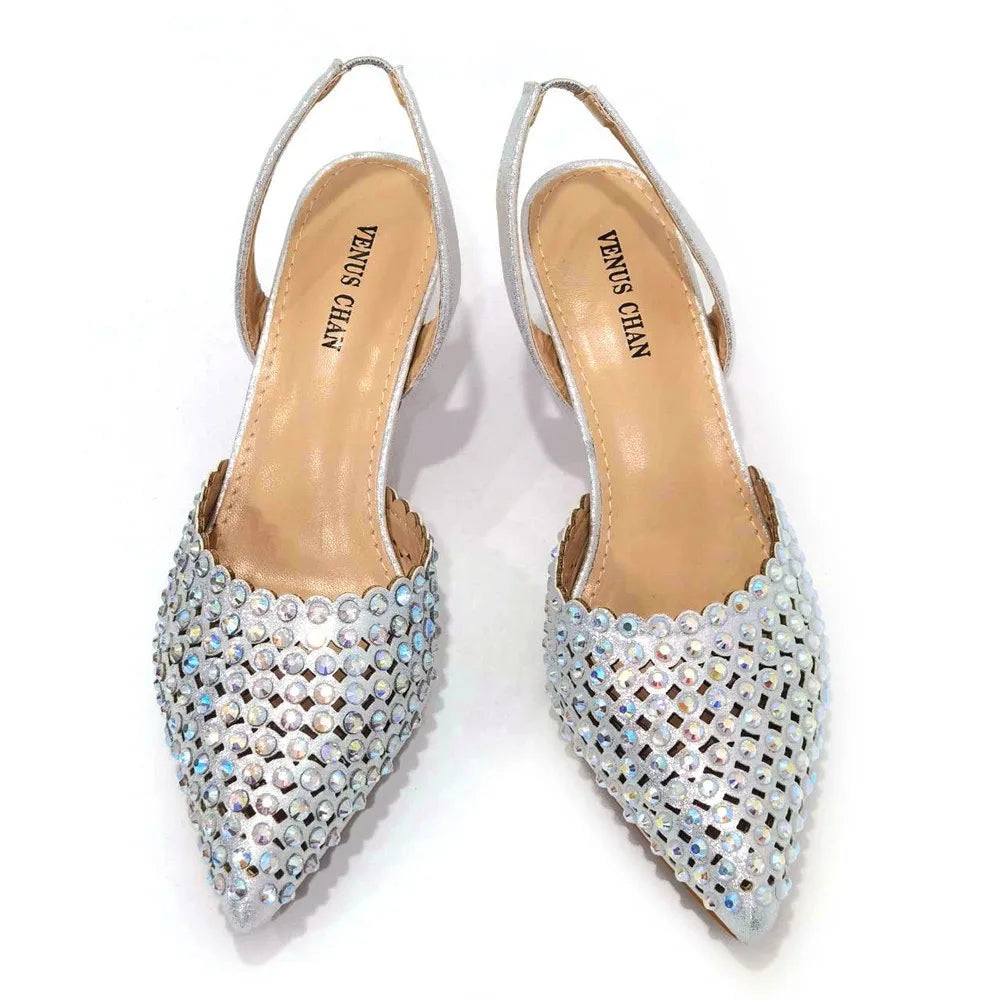 Sandalias con fondo de Muffin decoradas con cuentas para mujer, zapatos y bolso cómodos y versátiles, elegantes, a la moda, verano, 2023
