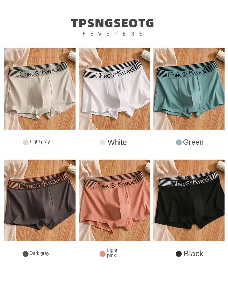 Bóxer de algodón para hombre, ropa interior Sexy, calzoncillos cómodos y suaves, lencería convexa en U de talla grande, 1 piezas