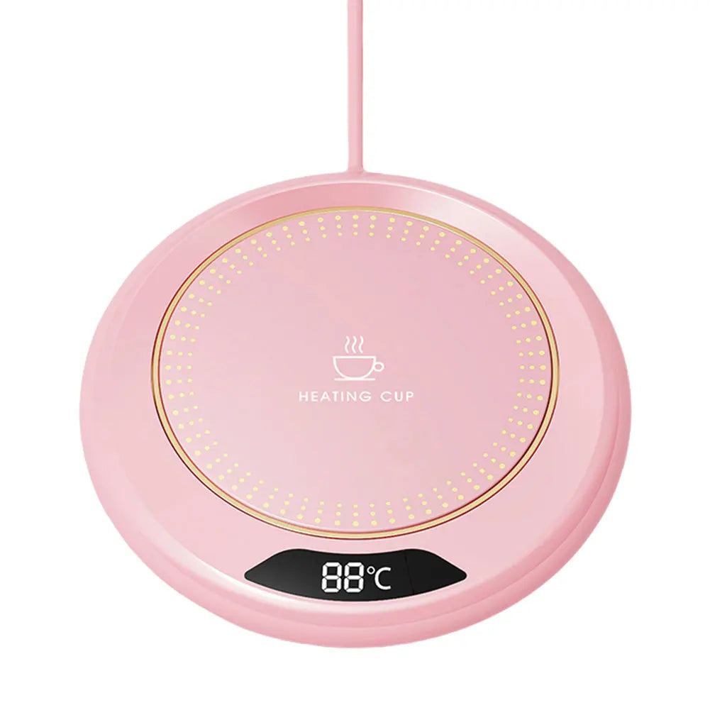 Calentador de tazas de café USB, calentador de bebidas eléctrico con 3 ajustes de temperatura, placa calentadora de café para café caliente, té y leche