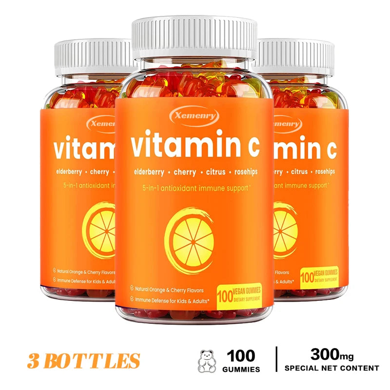 Gomitas de vitamina C: maximiza la absorción, fortalece el sistema inmunológico y promueve la producción de colágeno, antioxidante