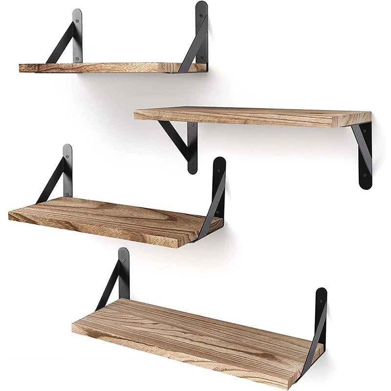 Estantes de pared flotantes de madera, estantes colgantes para baño, estante de almacenamiento, organizador de cocina, muebles, soporte de exhibición para sala de estar