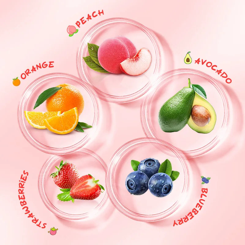 5 unids/set SADOER helado de frutas crema de manos hidratante nutritivo brillo cremas de manos hidratantes productos para el cuidado de la piel