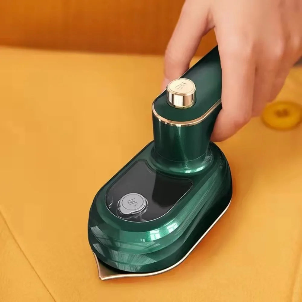 Mini Plancha de Vapor Giratoria Portátil, Generador de Vapor Doble Húmedo y Seco, Vaporizador de Ropa Portátil para el Hogar y Viajes, Plancha Colgante